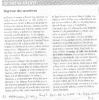 Regresan dos sesenteros