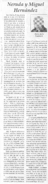Neruda y Miguel Hernández