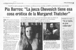 "La jueza Chevesich tiene esa cosa erótica de la Margaret Tatcher" [entrevista]