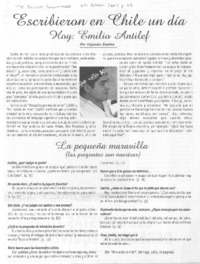 Escribieron en Chile un día