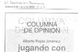 Jugando con el olvido