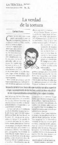 La verdad de la tortura