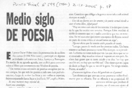 Medio siglo de poesía [entrevista]