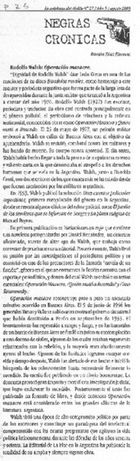 Rodolfo Walsh: Operación masacre