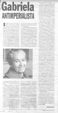 Gabriela antiimperialista.