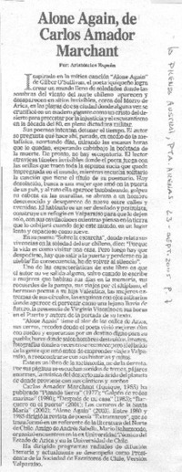 Alone Again, de Carlos Amador Marchant.