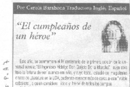 El Cumpleaños de un héroe.