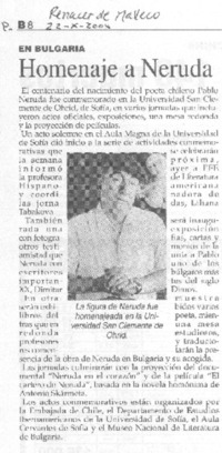 Homenaje a Neruda