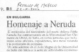 Homenaje a Neruda