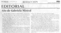 Año de Gabriela Mistral.