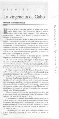 La virgencita de Gabo