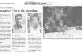 Lanzaron libro de poesías.