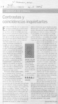 Contrastes y coincidencias inquietantes.