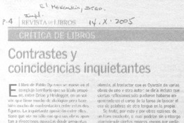 Contrastes y coincidencias inquietantes.