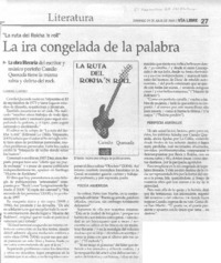 La Ira congelada de la palabra.