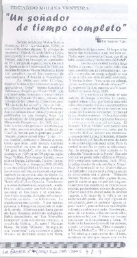 Un soñador de tiempo completo