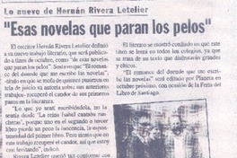 "Esas novelas que paran los pelos"