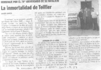 La Inmortalidad de Teillier.