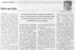 Madre que estás.