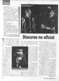 Discurso no oficial.