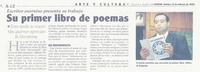 Su primer libro de poemas.