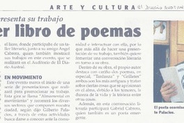 Su primer libro de poemas.