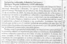 Industrias culturales.