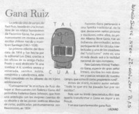 Gana Ruiz.