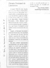 Premio Nacional de Literatura.