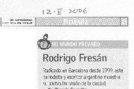 Mi numdo privado [entrevista]