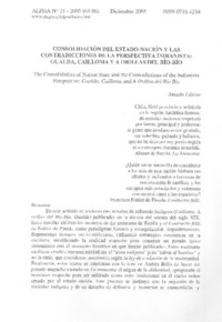 Consolidaciòn del estado-nación y las contradicciones de la perspectiva indianista: Gualda, Cailloma y A orillas del Bío- Bío.