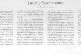 Lucila y francmasones.