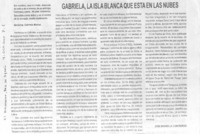 Gabriela, la isla blanca que está en las nubes.