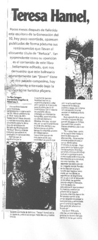 Teresa Hamel, escrita de Rañaca.