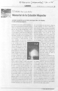 Memorial de la Estación Mapocho.