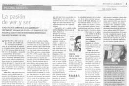 La pasión de ver y ser