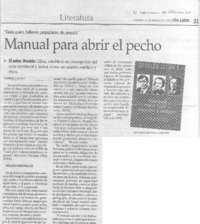 Manual para abrir el pecho.