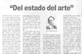 Del estado del arte