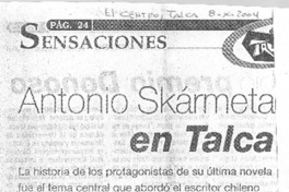antonio Skármeta en Talca