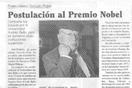 Postulación al Premio Nobel
