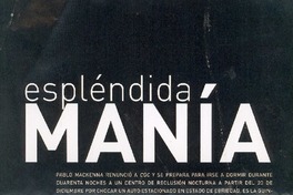 Espléndida manía [entrevista]