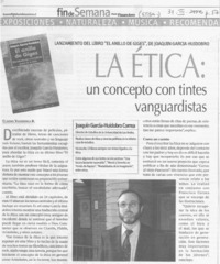 La ética, un concepto con tintes vanguardistas