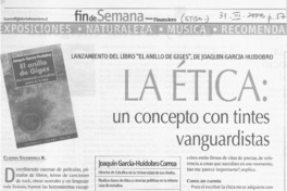 La ética, un concepto con tintes vanguardistas