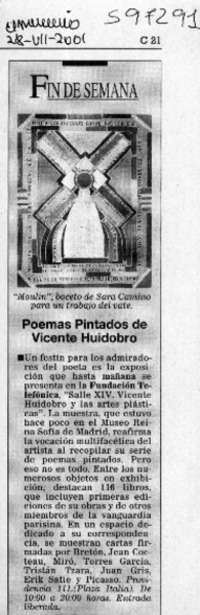 Poemas pintados de Vicente Huidobro