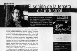 El sonido de la tercera ola industrial  [artículo] Erick Pohlammer