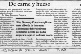 De carne y hueso  [artículo] Rafael Gumucio