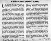 Carlos Cerda (1944-2001)  [artículo]