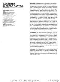 Carácter Alfredo Castro  [artículo]