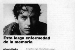 Esta larga enfermedad de la memoria  [artículo]