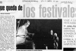 Lo que queda de los festivales  [artículo] Marcela Fuentealba